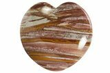 Polished Picture Stone Heart - Arizona #329332-1